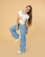 JEAN WIDE LEG DESFLECADO
