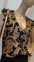 MUSCULOSA BORDADA LENTEJ DORADA