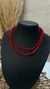 COLLAR DOBLE CRISTAL ROJO - comprar online