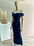 VESTIDO LYCRA GLITTER HOMBRO CAIDO - comprar online