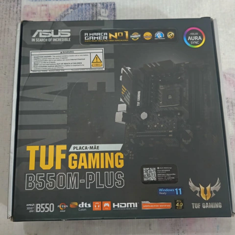 Placa-Mãe Asus TUF Gaming B550M-Plus, AMD B550, mATX, DDR4