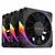 Kit Cooler Fan Gabinete 3un Sangue Frio 3 Argb Black Reverse