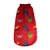 roupa para cachorro grande em malha soft vermelha com estampas de dinos