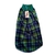 roupa para pet soft xadrez verde e azul