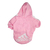 Casaco de Moletom Adidog para pets, modelo fechado com mangas e capuz , com estampa ADIDOG  na cor rosa - produto importado.