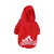Casaco de Moletom Adidog para pets, cachorro médio, modelo fechado com mangas e capuz , com estampa ADIDOG  na cor vermelho - produto importado.