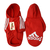 Casaco de Moletom Adidog para pets, cachorro médio, modelo fechado com mangas e capuz , com estampa ADIDOG  na cor vermelho - produto importado.