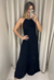 VESTIDO LONGO FRENTE ÚNICA PRETO