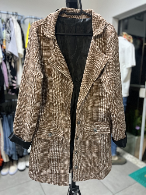 Casaco Xadrex Vintage