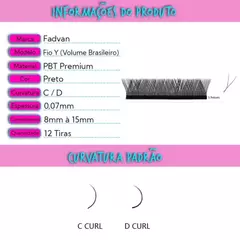 Cílios Fadvan Y - Volume Brasileiro na internet