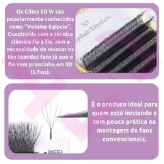 Cílios Decemars 5D W - Volume Inglês - loja online