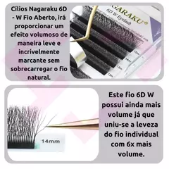Cílios Nagaraku 6D W - Fio Aberto Volume Egípcio na internet