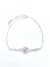 Pulsera cubic central y micro pavé plata 925