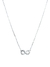 Collar infinito doble cubic plata 925