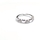 Anillo 4 corazones y cubics plata 925