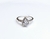 Anillo solitario gota plata 925