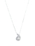 Collar Gota grande con cubics plata 925