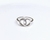 Anillo doble circulo calado con cubic plata 925