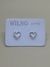 Aros corazon calado con cubic plata 925 en internet