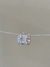 Aros argolla ancho chico con cubic enchapado en oro