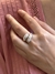 Anillo doble gota con cubic plata 925 - comprar online