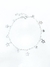 Pulsera estrellas caladas y cubic colgantes plata 925