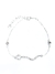 Pulsera curva y círculo con cubic plata 925