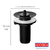 Válvula de Escoamento para Lavatório/ Pia 7/8 PVC Preto s/ Ladrao Astra - comprar online