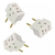 Adaptador de Tomada Pino Maciço Universal 10/20A BOB 110V e 220V
