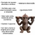 Suporte Para Velas Castiçal Macaco Artistico Kit3D Decoração - loja online