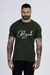 T-SHIRT SLIM NOW OR NEVER VERDE MILITAR - comprar online