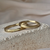 Torcidinhas com Diamantes - Par de Alianças Torcidinhas em Ouro 18k e Diamantes - loja online