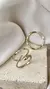 Anel Snake com Pedra Granada em Ouro 18k - MS JOIAS 