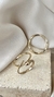 Anel Snake com Pedra Granada em Ouro 18k - MS JOIAS 