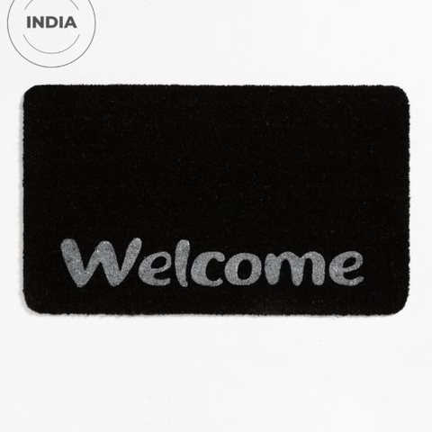 Felpudo Coco 45x75cm Negro - comprar online