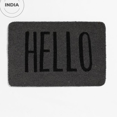 Felpudo Coco 40x60cm Gris - comprar online