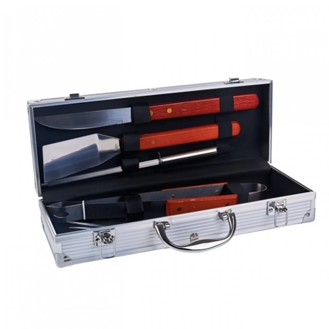 Set Asado Estuche de Aluminio