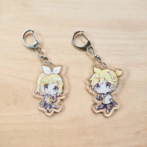 Llaveros Kagamine Rin y Len