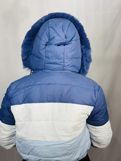 Jaqueta Com Capuz Azul - comprar online