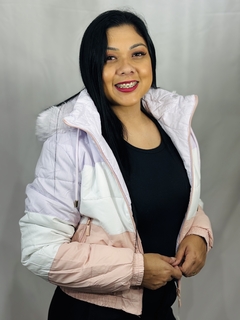 Jaqueta com capuz rosa Tamanho G - comprar online