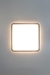 NIZA Aplique Led Cuadrado Negro Luz Blanca Cálida 48w