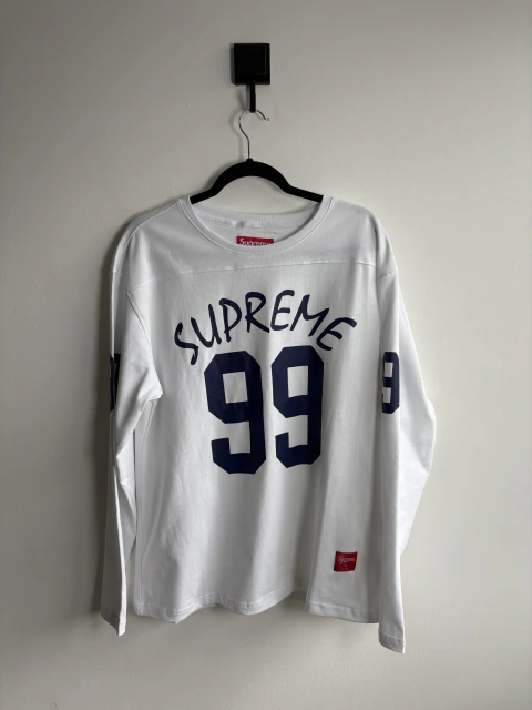 Camiseta Supreme 99 L/S Football Top White