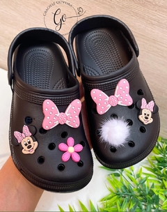 Babuche Minnie Preto Infantil - comprar online