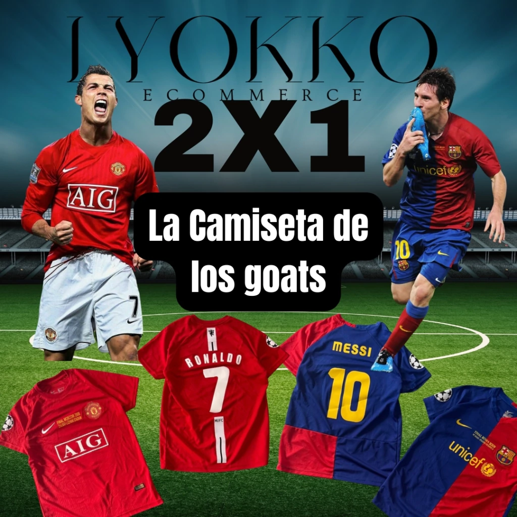 2x1 Camisetas IMPORTADAS Ronaldo 2008/ Messi 2009