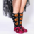 Meia Cantarola 3/4 Bota 7 leguas Abobora Preta Halloween - Koltrim Kids