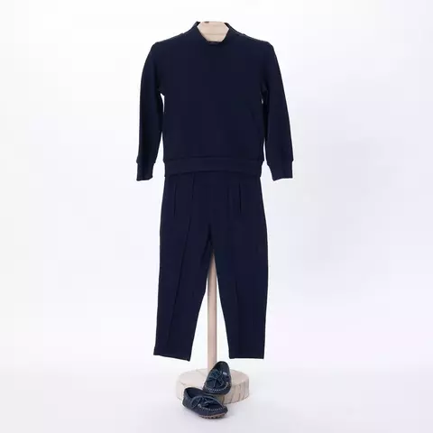 CONJUNTO MENINO INFANTIL COM BLUSAO E CALCA OLIVER AZUL