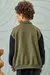 Jaqueta Bomber Moletom Flanelado College Luc.Boo Verde - Koltrim Kids