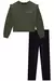 Conjunto Blusa Moletom Verde Calça Montaria Lilimoon Teen