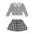 Conjunto Camiseta Saia Casaquinho Sueter Inverno Glinny Girl - Koltrim Kids