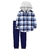 Conjunto camisa flanela xadrez e calca moletom carters - comprar online